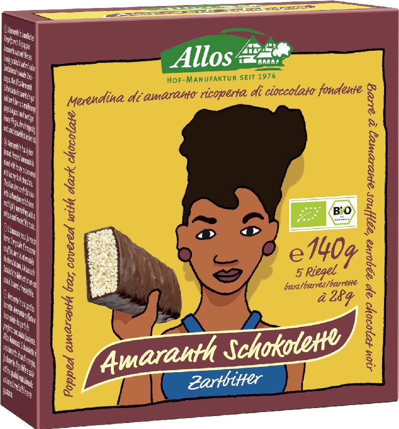 ALLOS Riegel Amaranth Schokolette Zarb 140 g
