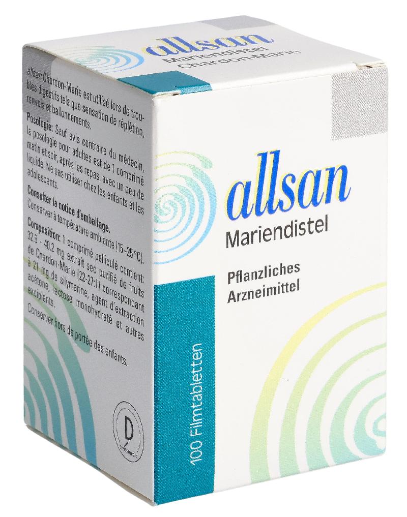 ALLSAN Mariendistel Filmtabl Ds 100 Stk