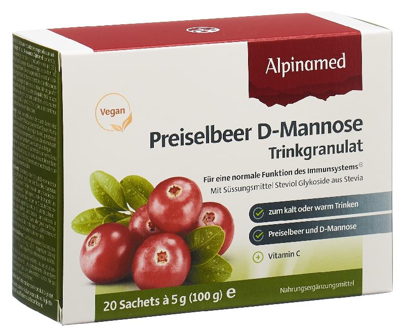 ALPINAMED Preiselbeer D-Mannose Gran 20 Btl 5 g