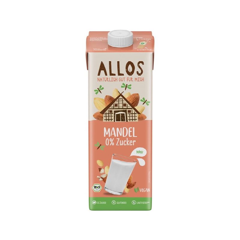 Alpro Mandel Drink ohne Zucker Bio 1l