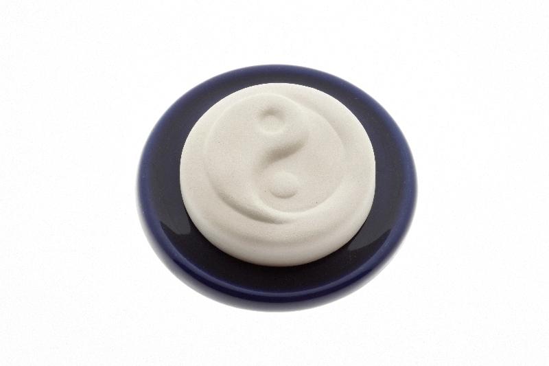 AROMALIFE Duftstein Set Ying Yang&Untert dunkelbl