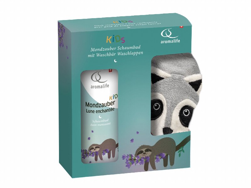 AROMALIFE Geschenkset Kids Träum süss Bad Waschlap