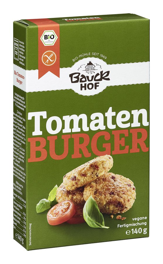 Bauck Burger Tomaten Mit Basilikum Bio Vegan