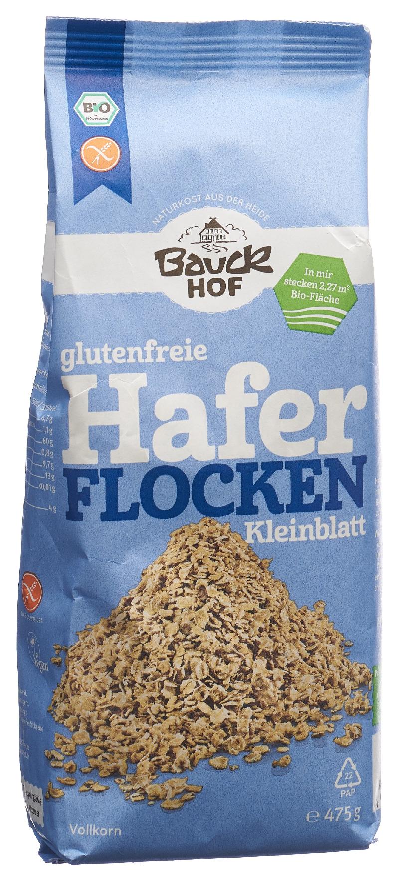 BAUCKHOF Haferflocken Kleinblatt glutenfr 475 g