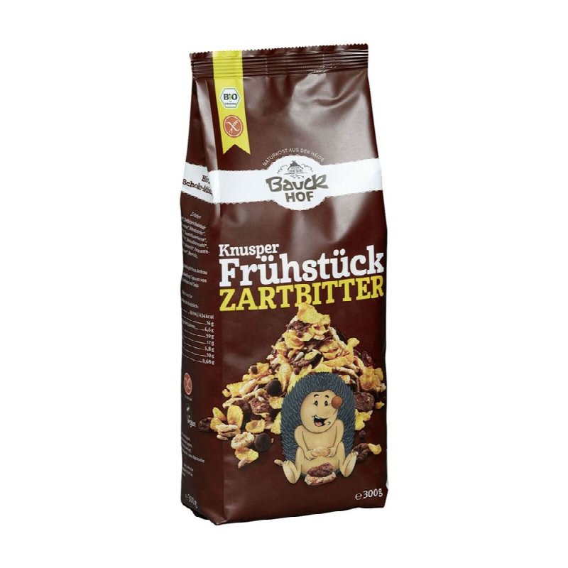 BAUCKHOF Knusper Frühstück Zartbitt glutenfr 300 g