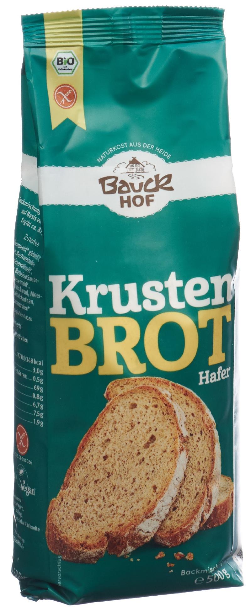 BAUCKHOF Krustenbrot Hafer glutenfr 500 g