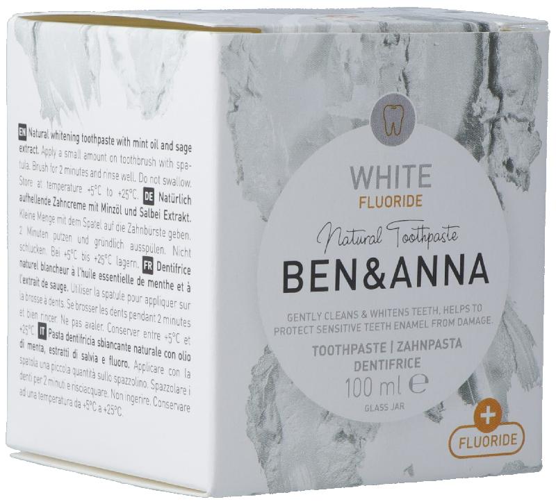 BEN&ANNA Toothpaste White Fluorid 100 ml