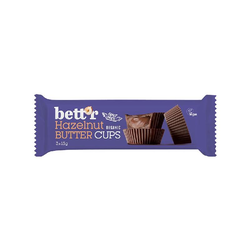 BETT'R Schokoladen-Cups Haselnussmus 39 g