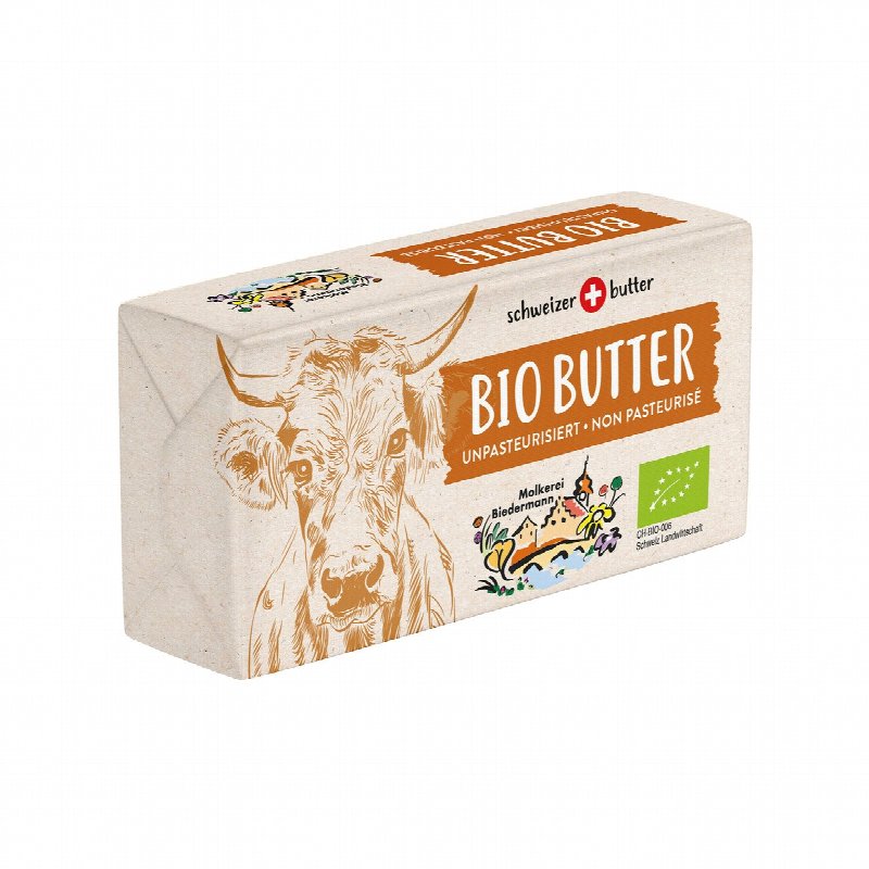 Biedermann Butter Unpasteurisiert Bio
