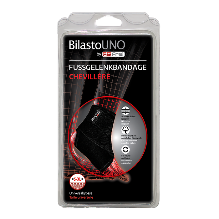 BILASTO Uno Fussgelenkbandage S-XL mit Velcro