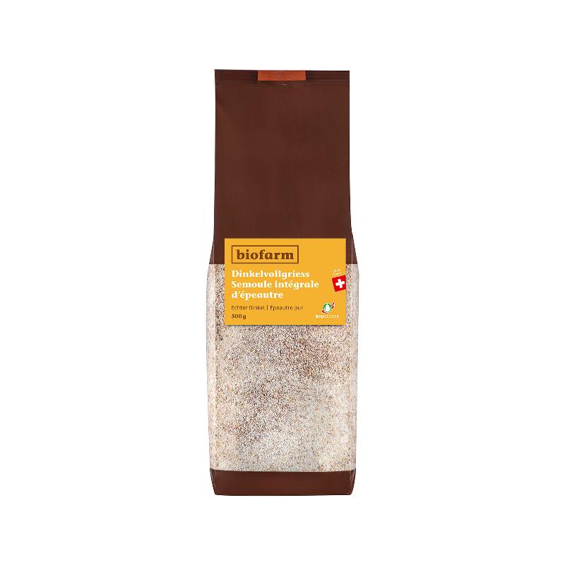 BIOFARM Dinkel Vollgriess Knospe 500 g