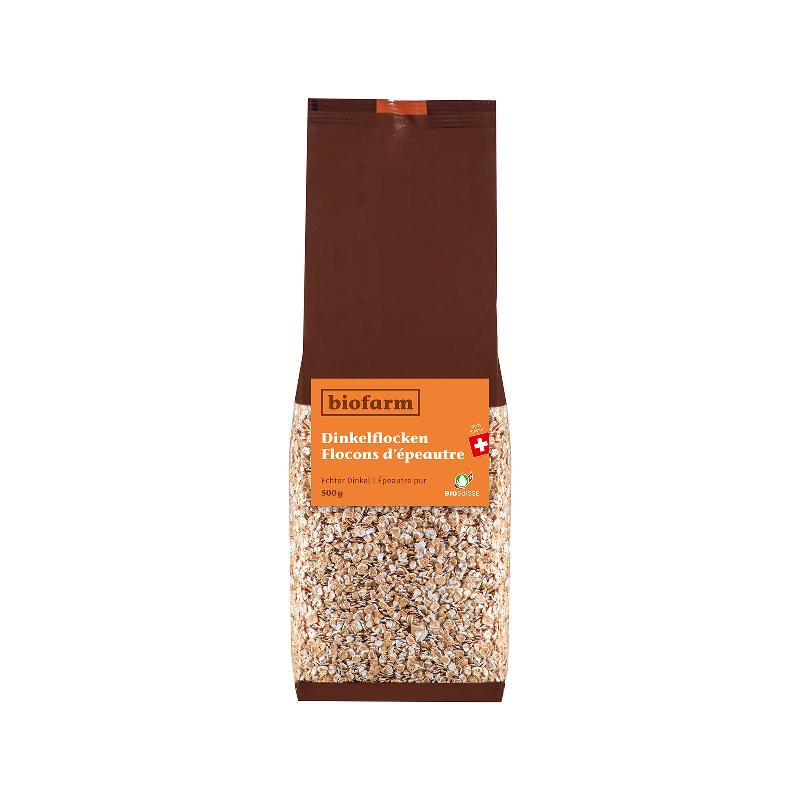 BIOFARM Dinkelflocken Knospe Btl 500 g
