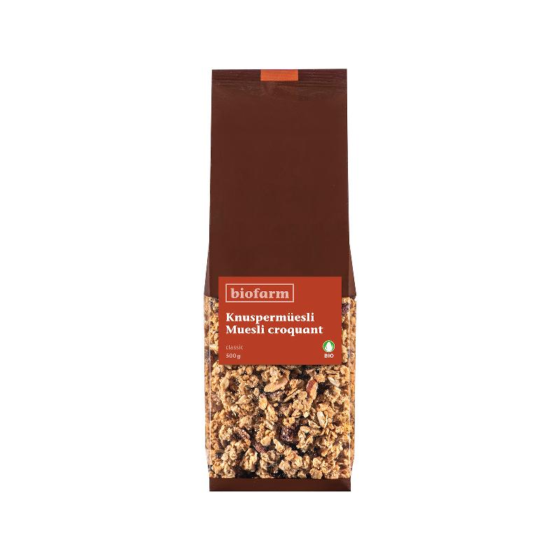 BIOFARM Knusper Müesli Knospe Btl 500 g