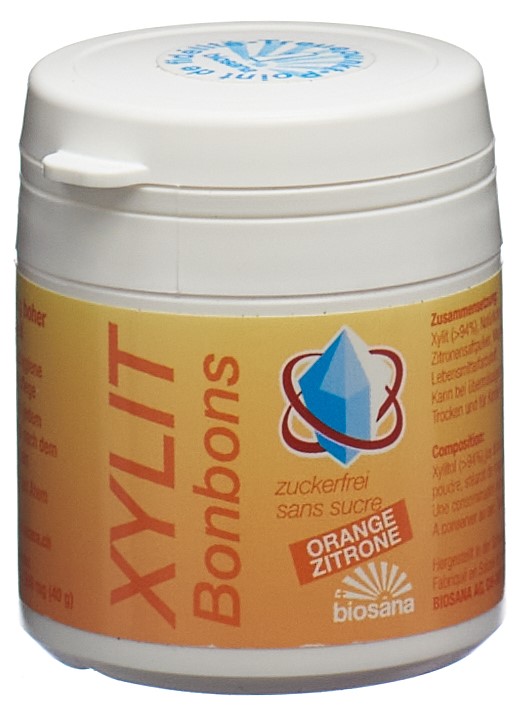 BIOSANA Xylit Bonbons Orange/Zitrone 80 Stk