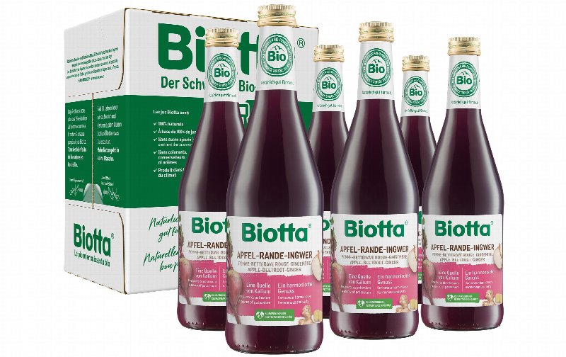 BIOTTA Apfel Rande Ingwer Bio Fl 5 dl