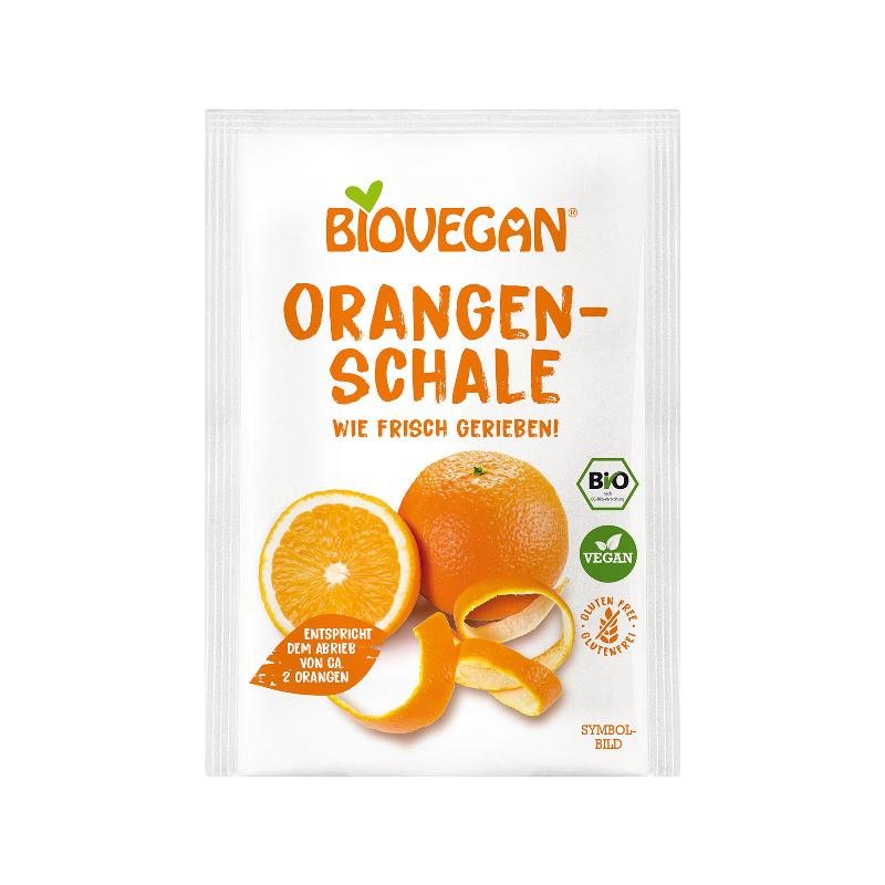 BIOVEGAN Orangenschale gerieb, gefrierget Btl 9 g