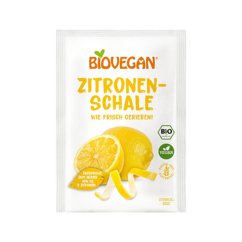 BIOVEGAN Zitronenschale gerieb, gefrierget Btl 9 g