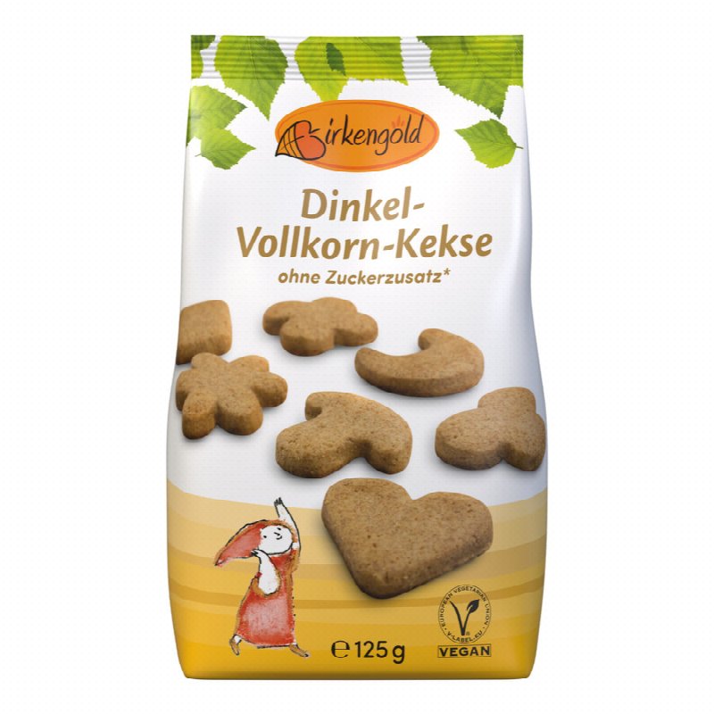 BIRKENGOLD Dinkel-Vollkorn-Kekse Xylit konv 125 g