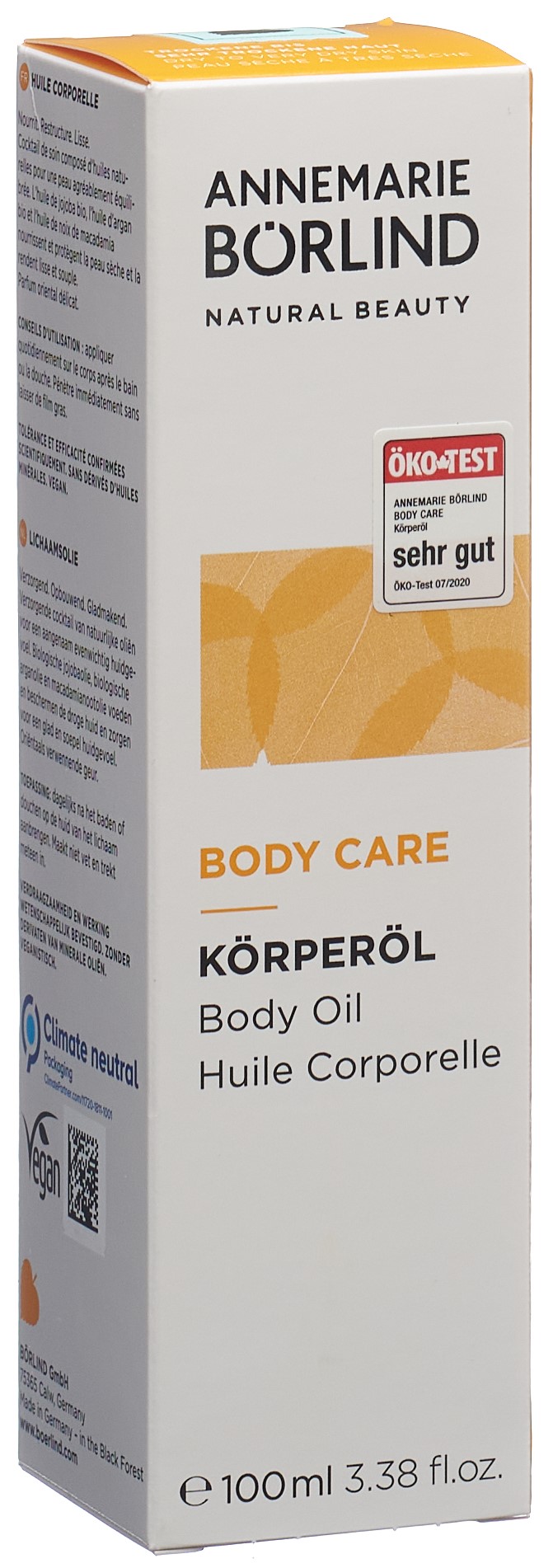 BÖRLIND BODY CARE Körperöl 100 ml