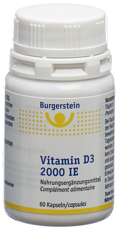 BURGERSTEIN Vitamin D3 Kaps 2000 IE Ds 60 Stk