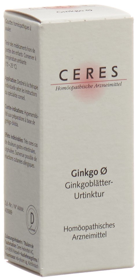 CERES Ginkgo Urtinkt Fl 20 ml