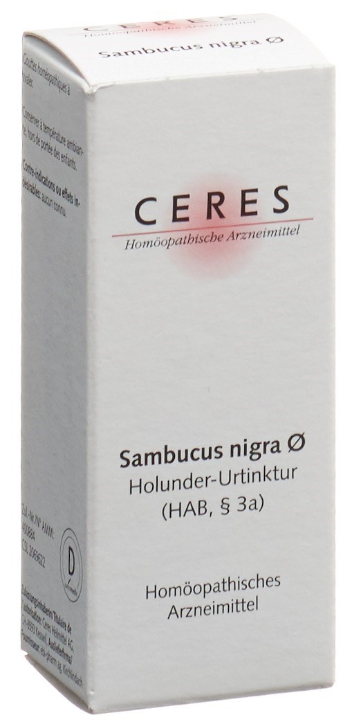 CERES Sambucus nigra Urtinkt Fl 20 ml