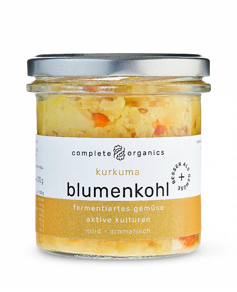 COMPLETE ORGANICS Kurkuma Blumenkohl Glas 220 g