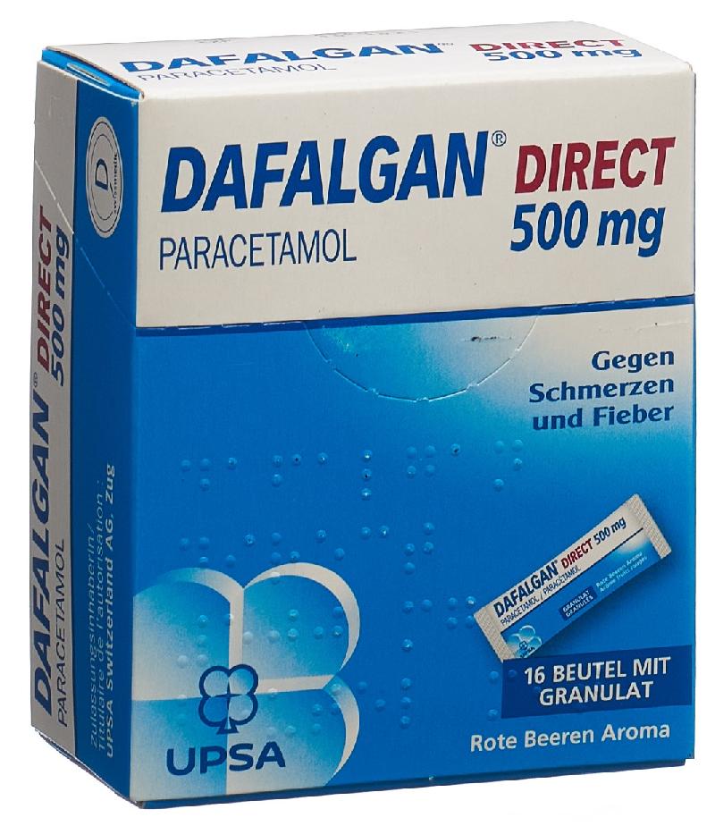 DAFALGAN Direct Gran 500 mg Rote Beeren 16 Stk