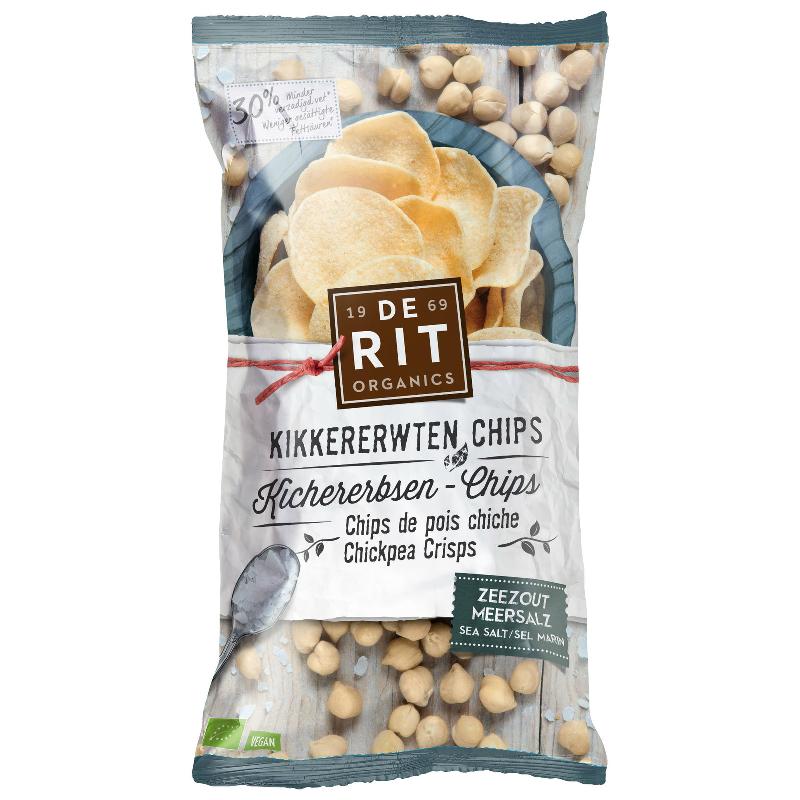 DE RIT Kichererbsen-Chips Meersalz Bio 75 g