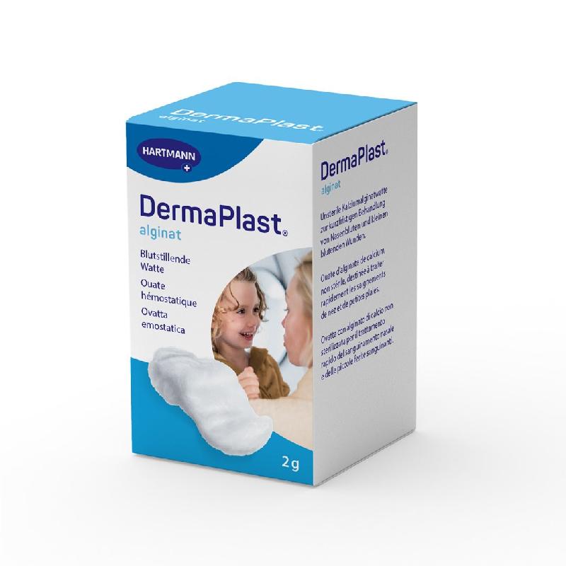DERMAPLAST ALGINAT Blutstillende Watte Glas 2 g