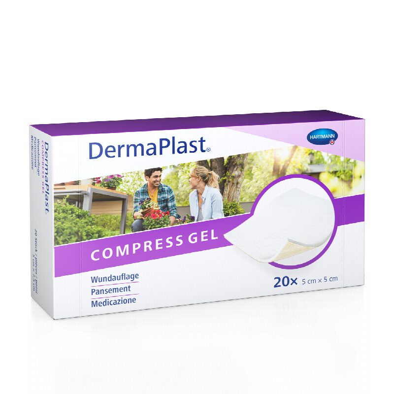 DERMAPLAST Compress Gel 5x5cm 20 Stk