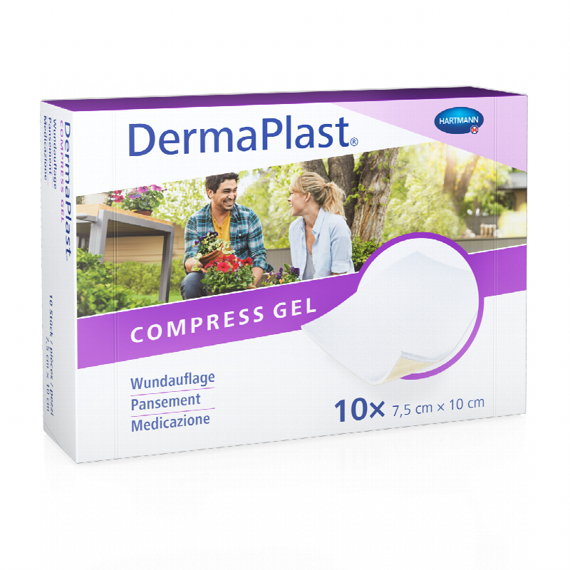 DERMAPLAST Compress Gel 7.5x10cm 10 Stk