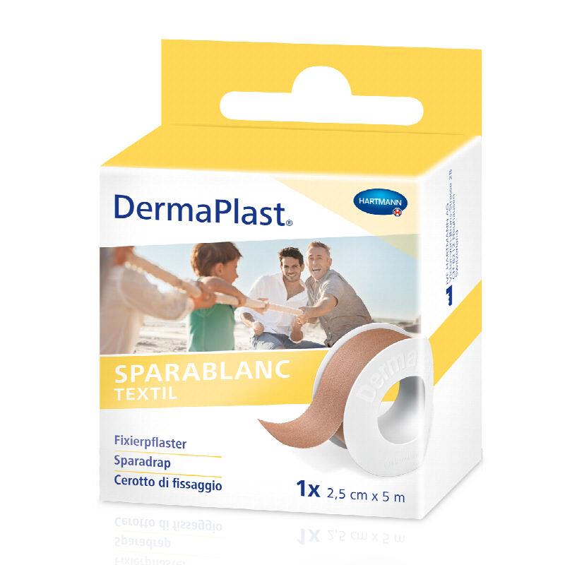 DERMAPLAST Sparablanc Textil 2.5cmx5m hautfarbe