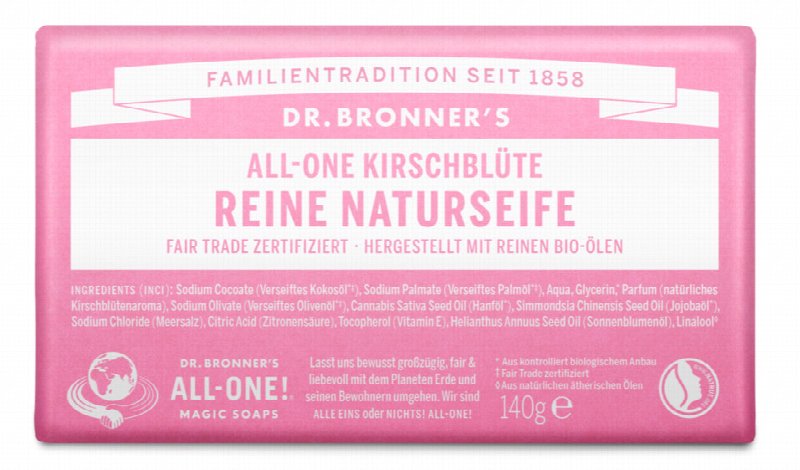 DR. BRONNER'S Bar Soap Cherry Blossoms 140 g