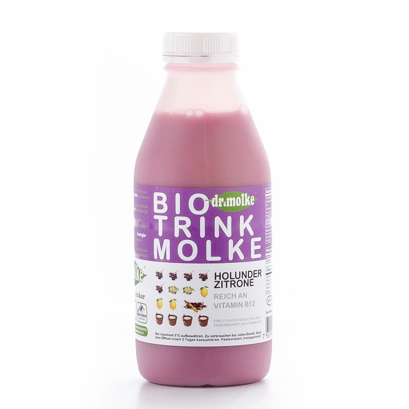Dr. Molke Büffel Molke Holunder Zitrone Bio