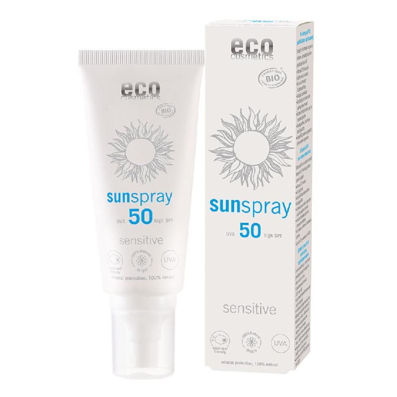 ECO COSMETICS Sonnenspray LSF50 sensitive 100 ml