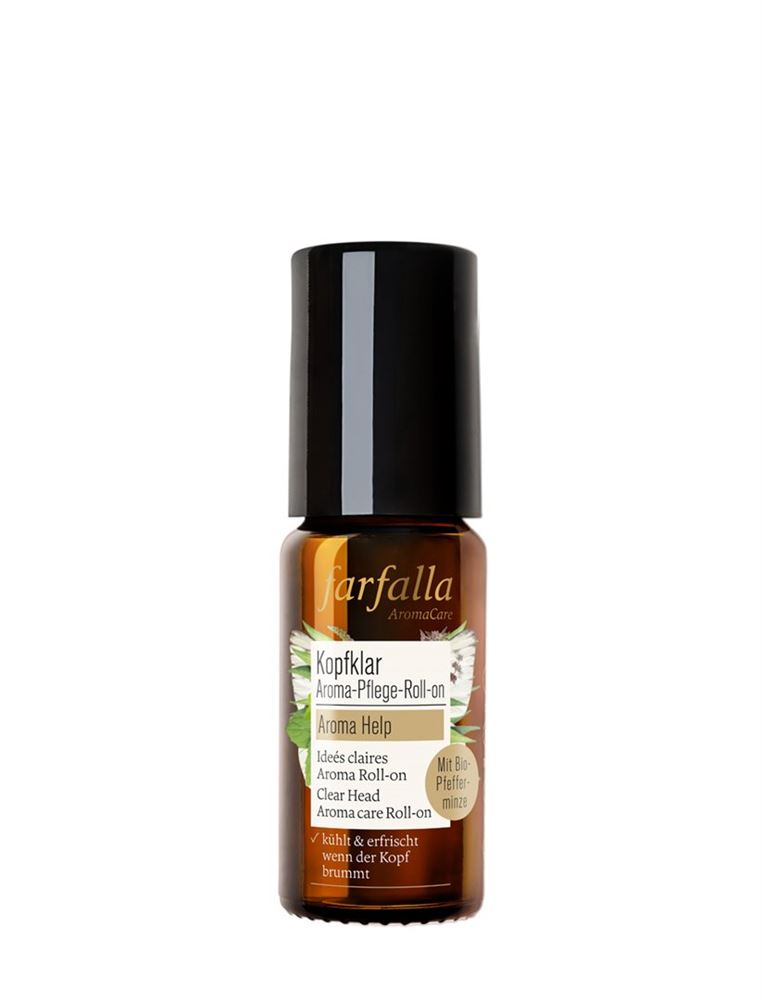 FARFALLA Aroma Roll-on Kopfklar 10 ml