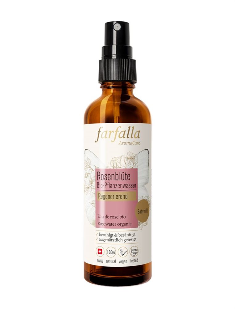 FARFALLA Bio-Pflanzenwasser Rosenblüte Spr 75 ml