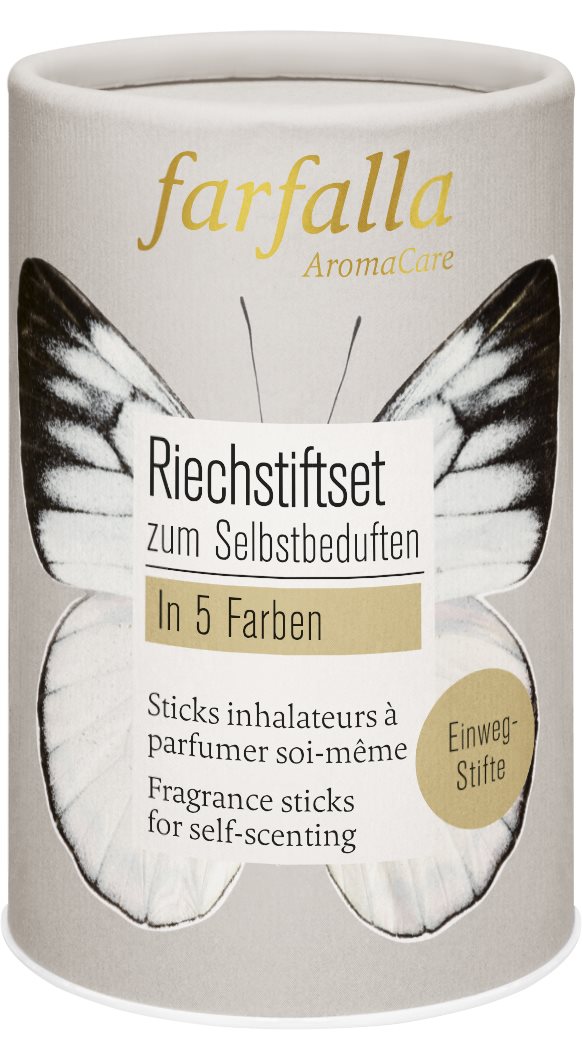 FARFALLA Riechstiftset in 5 Farben