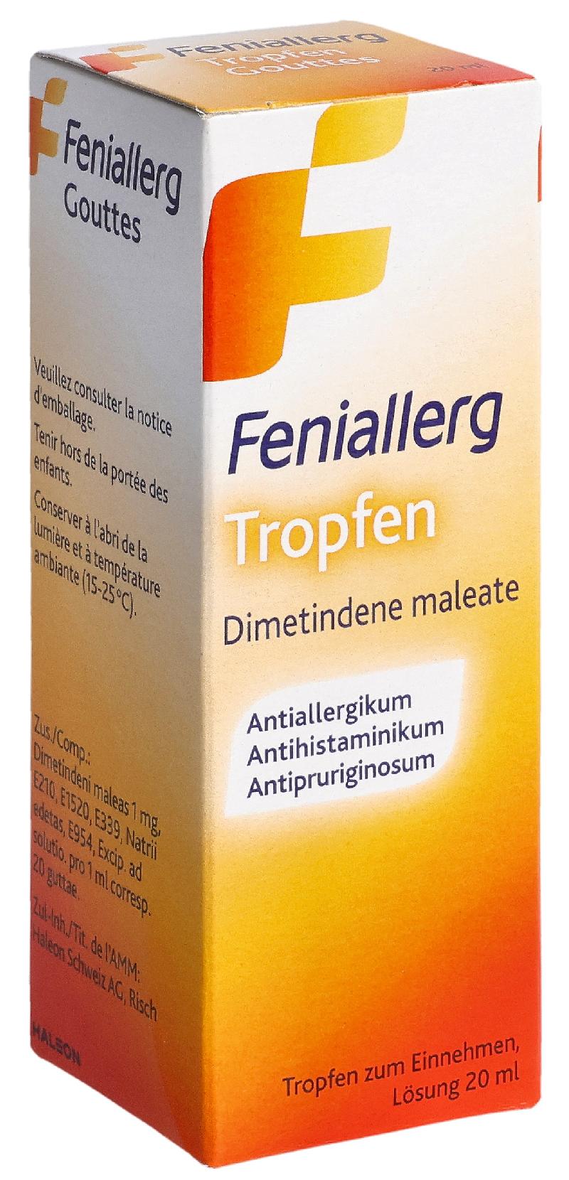 FENIALLERG Tropfen 1 mg/ml Fl 20 ml