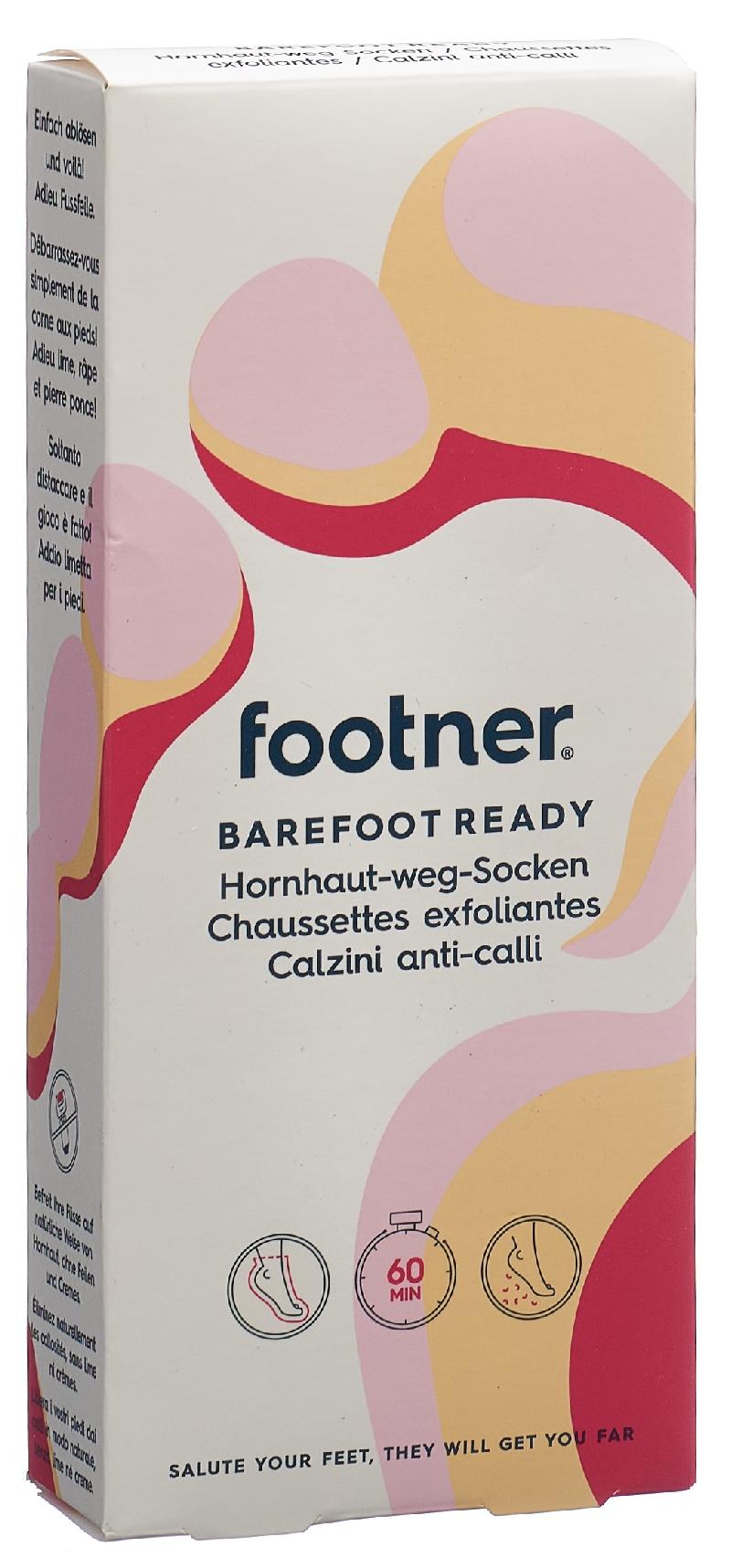 FOOTNER Hornhaut weg Socken Barefoot ready
