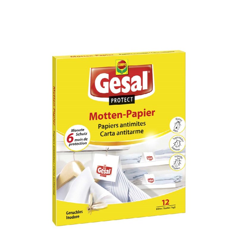 GESAL PROTECT Motten-Papier 12 Stk