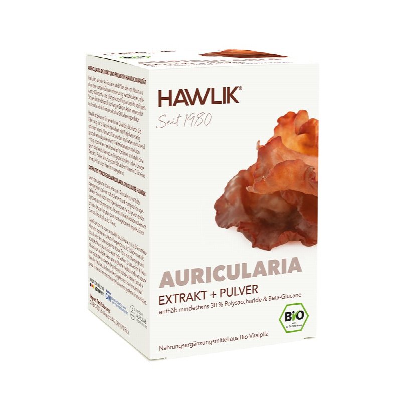 HAWLIK Auricularia Extrakt + Pulver Kaps 120 Stk