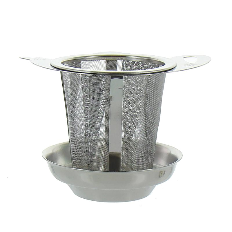 HERBORISTERIA Teefilter Teekanne mit Abtropfschale