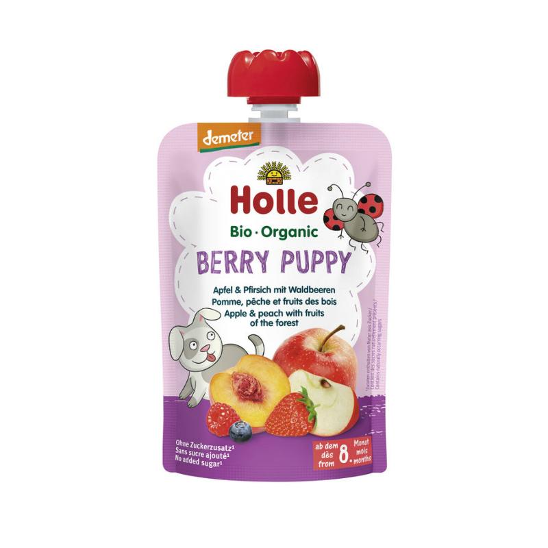 HOLLE Berry Puppy Pouchy Apfel Pfirsi Waldbe 100 g
