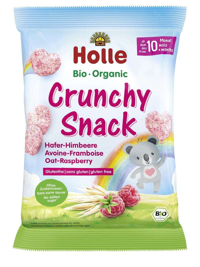 HOLLE Bio-Crunchy Snack Hafer Himbeere 30 g