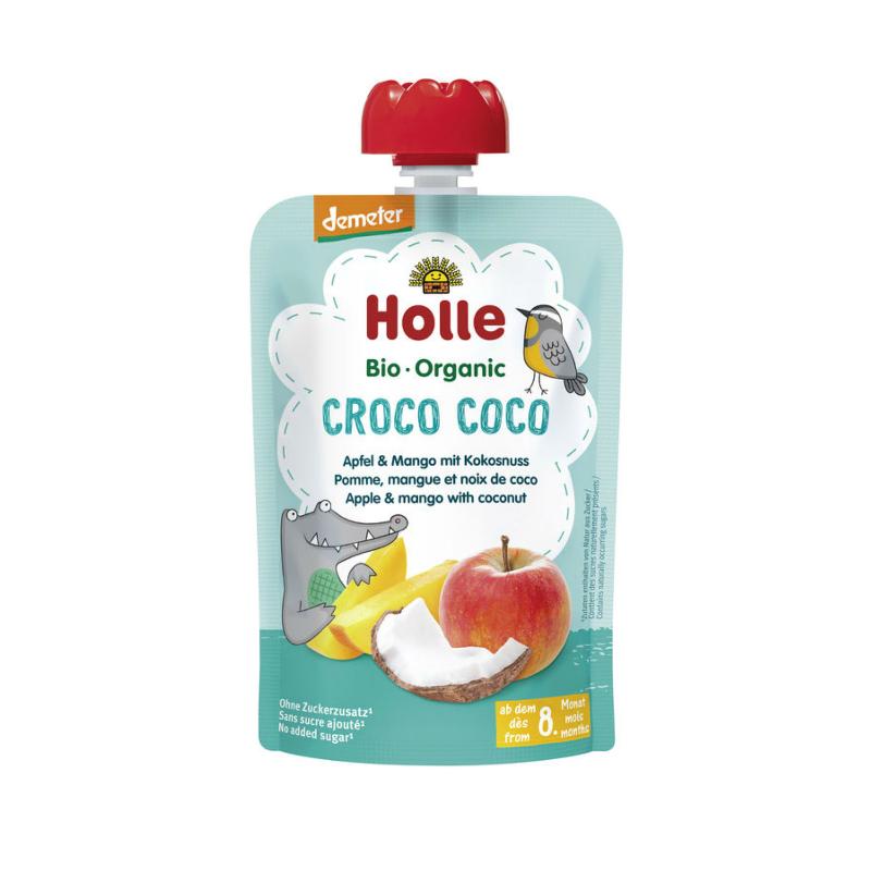 HOLLE Croco Coco Pouchy Apfel Mango Kokosnu 100 g