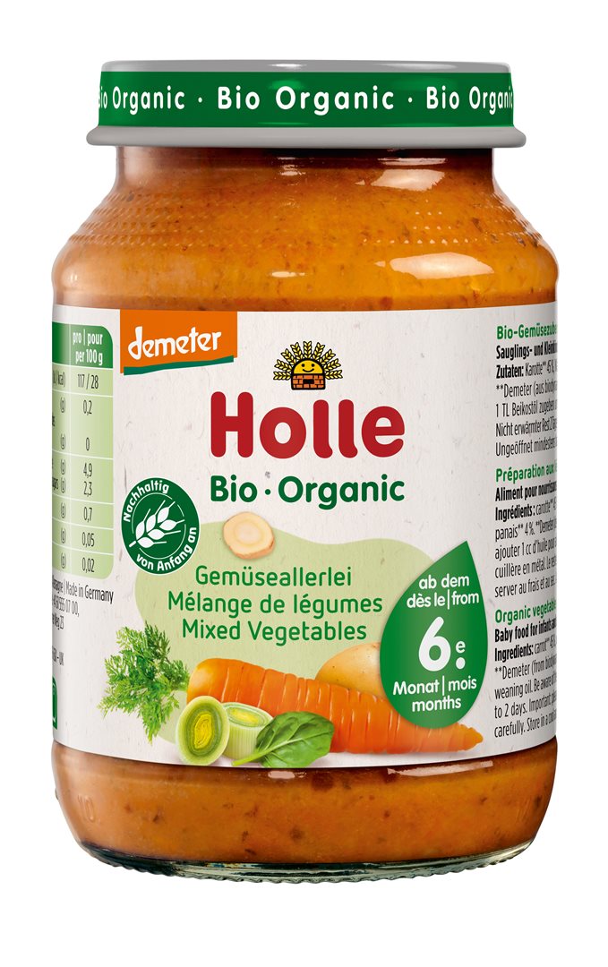 HOLLE Gemüseallerlei Glas 190 g