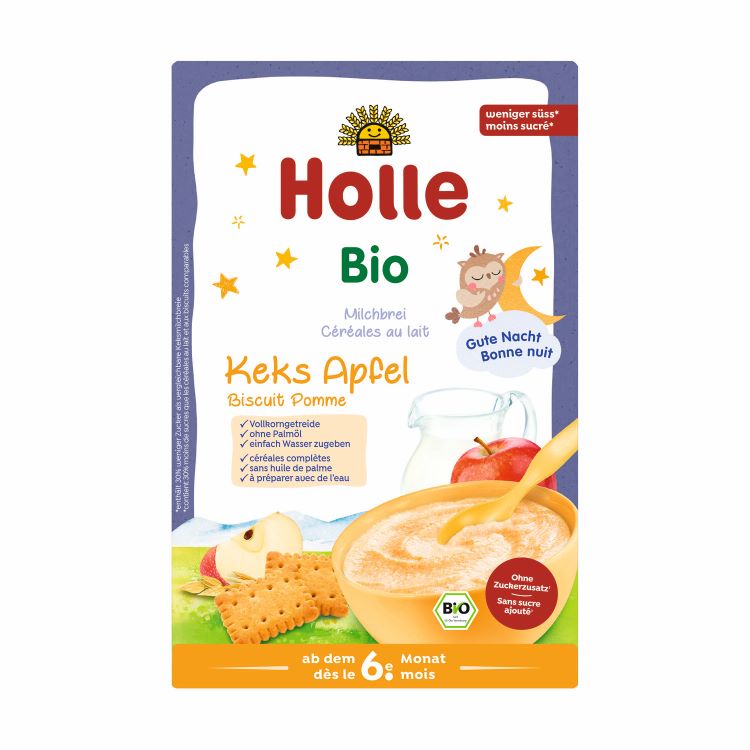 HOLLE Milchbrei Keks Apfel Bio 250 g