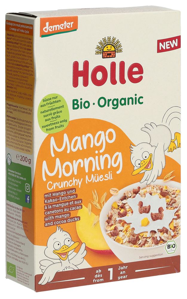 HOLLE Morning Crunchy Müesli Mango Bio 200 g